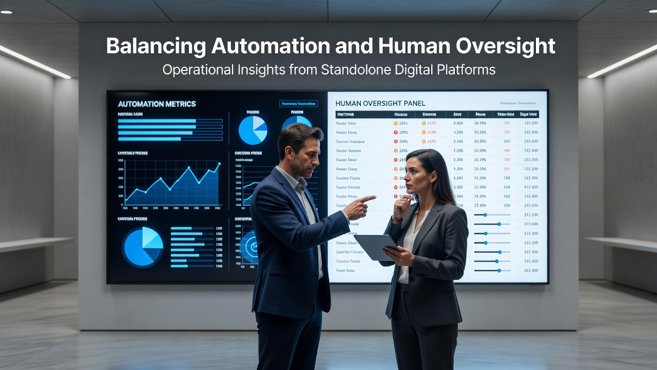 Balancing Automation and Human Oversight: Operational Insights from Standalone Digital Platforms